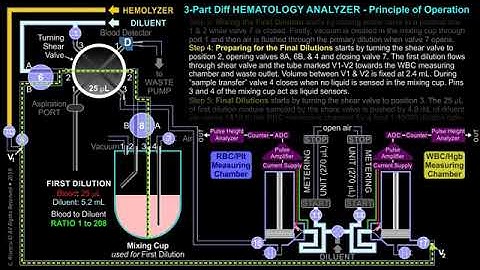 3 Part Differential HEMATOLOGY ANALYZER – Principle of Operation  Preparation for Final Dilutions