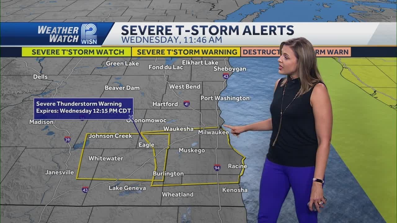 Severe thunderstorm warning issued for several counties in southeast ...