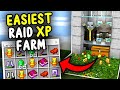 Minecraft pe : How to Build a easy Raid Farm step by step 1.21 in pocket edition 