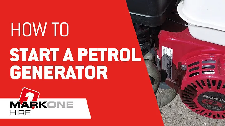 How to start a Petrol Generator | Mark One Hire