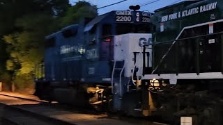 [RARE] New York & Alantic Railway RS-80 leading with GP-38 #2200 MP15 #156 and PR20B #300