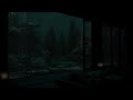 Calming Rain Sounds by a Deep Mountain Cabin 🌧 (No Ads) | Dark Bedroom Atmosphere for Restful Sleep