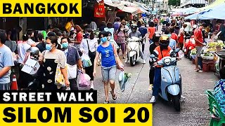 Street Walk at Silom Soi 20 Market [ 4K ] Bangkok