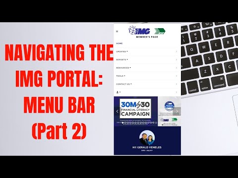 IMG Portal (Part 2): Navigating the MENU BAR