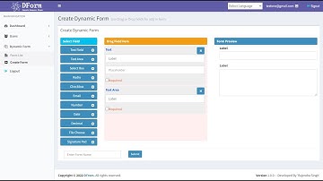 Form Create | Dynamic Form | Form Creation Made Easy: Drag, Drop, Done!