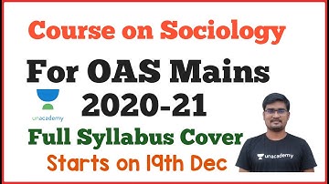 New Course on Sociology OAS Mains II OAS Mains 2021 II Banking with Rajat