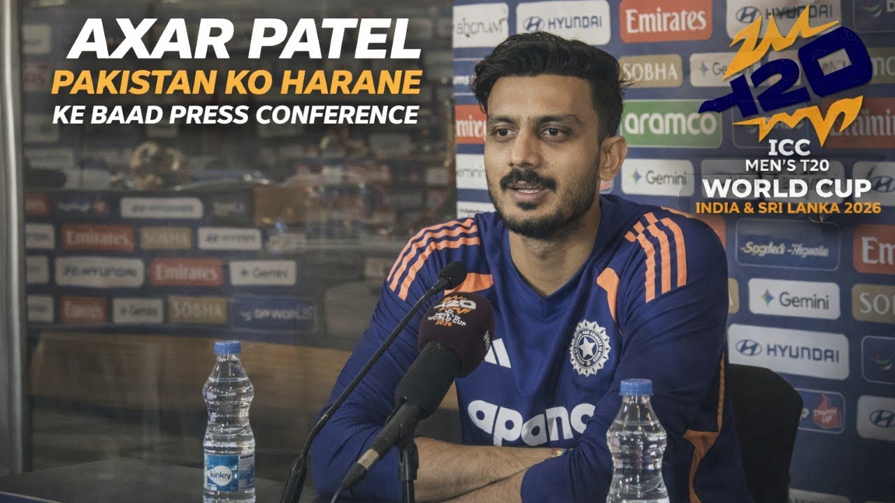 Axar Patel press conference 😮| react on Ind vs Pak Rivalry #cricket #t20worldcup #pakistan #sports 