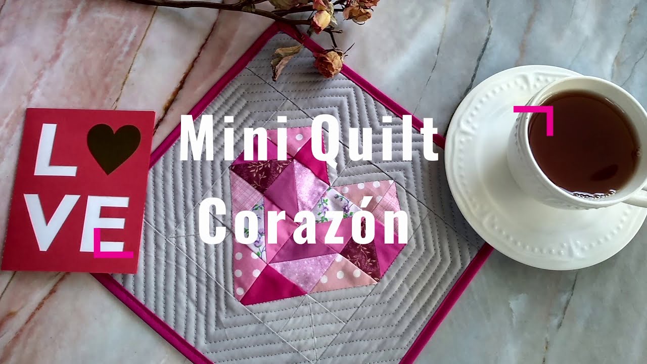Mini Quilt Corazon