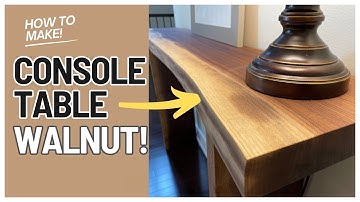 How to Build a Live Edge Entry Way Console Table.