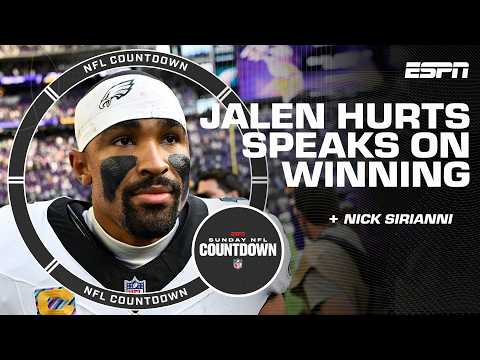 What does winning mean to Jalen Hurts? 'PEAK joy' 👏 | NFL Countdown