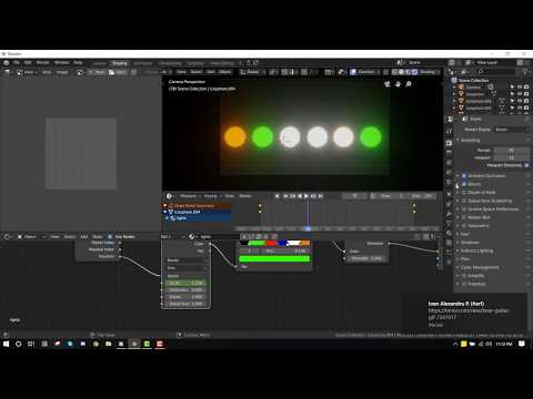 How to create and Animate Random Color in Blender 2.80