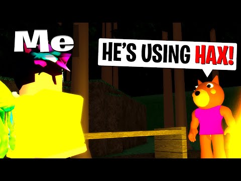 Using Hacks In Fake Piggy Game Roblox Youtube - how to auto click in roblox piggy