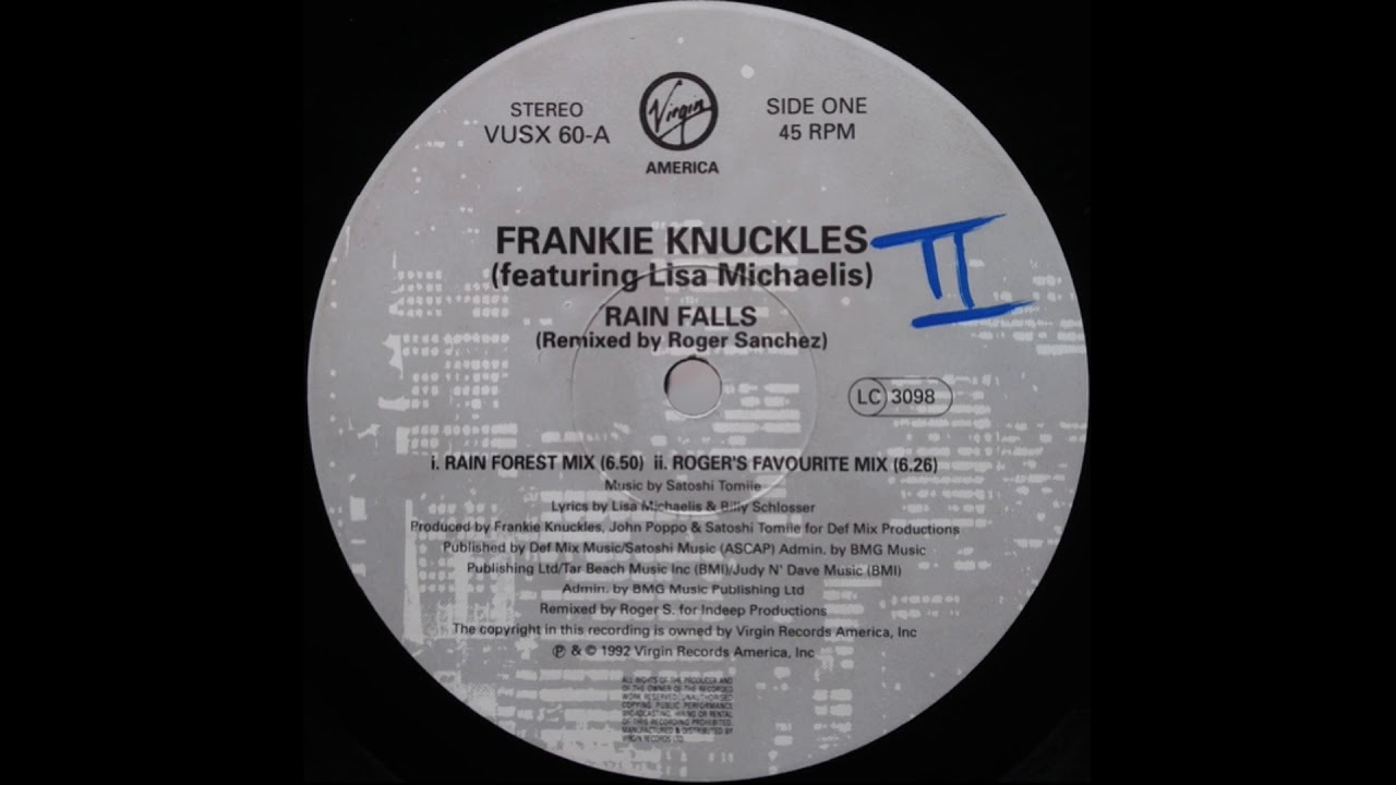 洋楽 Frankie knuckles rain falls Frankie Knuckles – Rain Falls – Vinyl (12