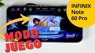 INFINIX Note 60 Pro – Cómo activar y configurar el Modo Juego