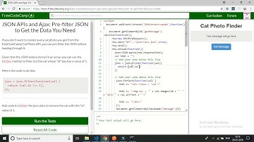freecodecamp-JSON APIs and Ajax Pre filter JSON to Get the Data You Need-solutions