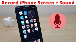 iPhone  - How to Record Screen With Audio