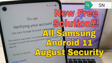 NEW Free Method!!! All Samsung Android 11, Remove Google Account, Bypass FRP.