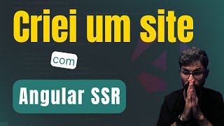 Criei um website com Angular SSR e o resultado foi... #angular #typescript #frontend #javascript