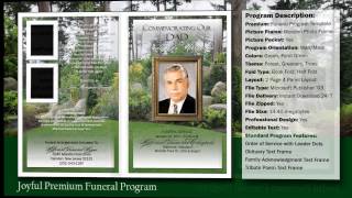 Joyful Funeral Program Obituary