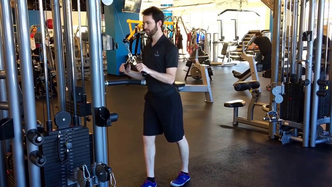 Standing Tricep Extension YouTube