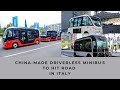 Chinamade driverless minibus to hit road in italy