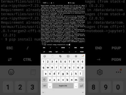 How to run Jupyter Notebook on mobile devices [Termux].