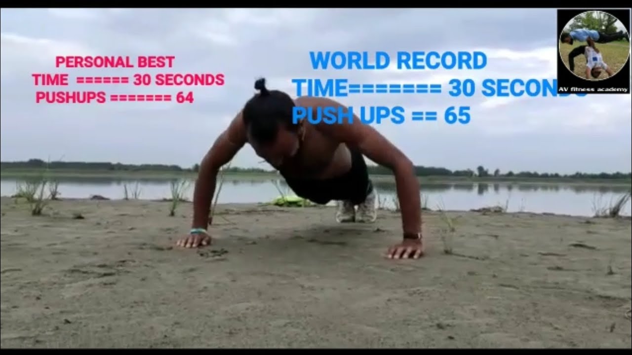 64 push ups in 30 sec.... trying to break the world record 😊😊