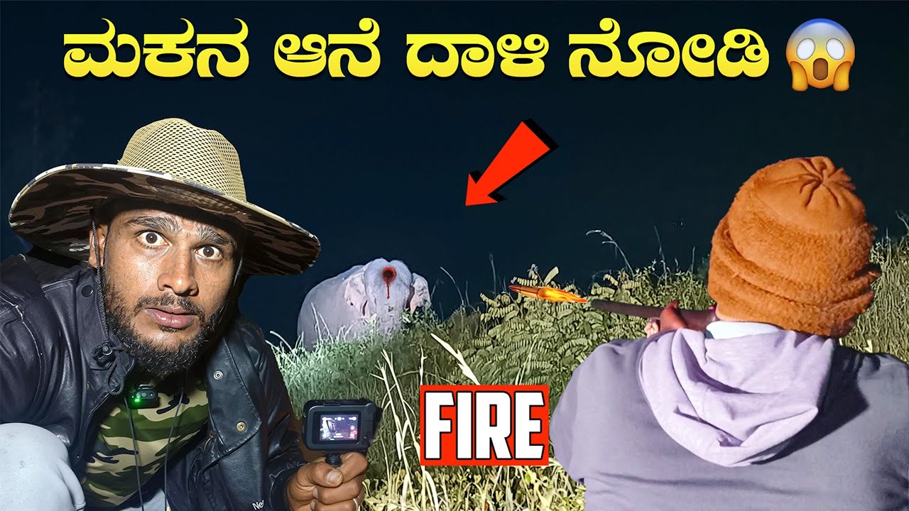 ಇದು ಸಾಮಾನ್ಯ ಆನೆ ಅಲ್ಲ😱 | Wild elephant Attack | Night Camping | Avatar Shiva Official 