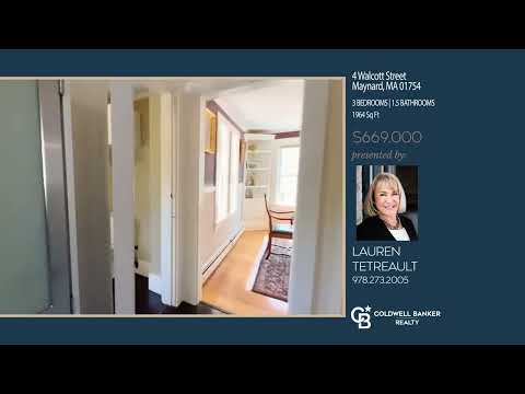 4 Walcott Street, Maynard, MA home video tour