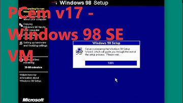 PCem v17 - Windows 98 SE VM setup, installation, and Demo