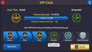 Gold to Emerald” VIP Point in 8 Ball Pool screenshot 3