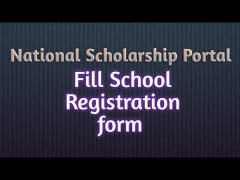 NSP/Fill School Registration form