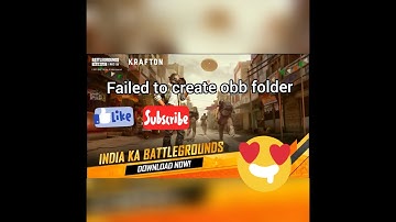 Bgmi failed to create obb folder tap tap error| how to fix #battlegrounds mobile india problem.