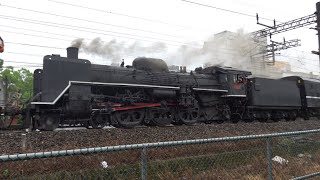 08/02/2022 台鐵 8798次 CT273蒸汽機車有火回送 本務R168柴電機車 桃園大鳴大煙通過 / TRA EMD G22-CU leading C57 steam locomotive