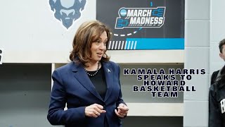 VP Kamala Harris delivers postgame message to Howard University after NCAA Tournament Game