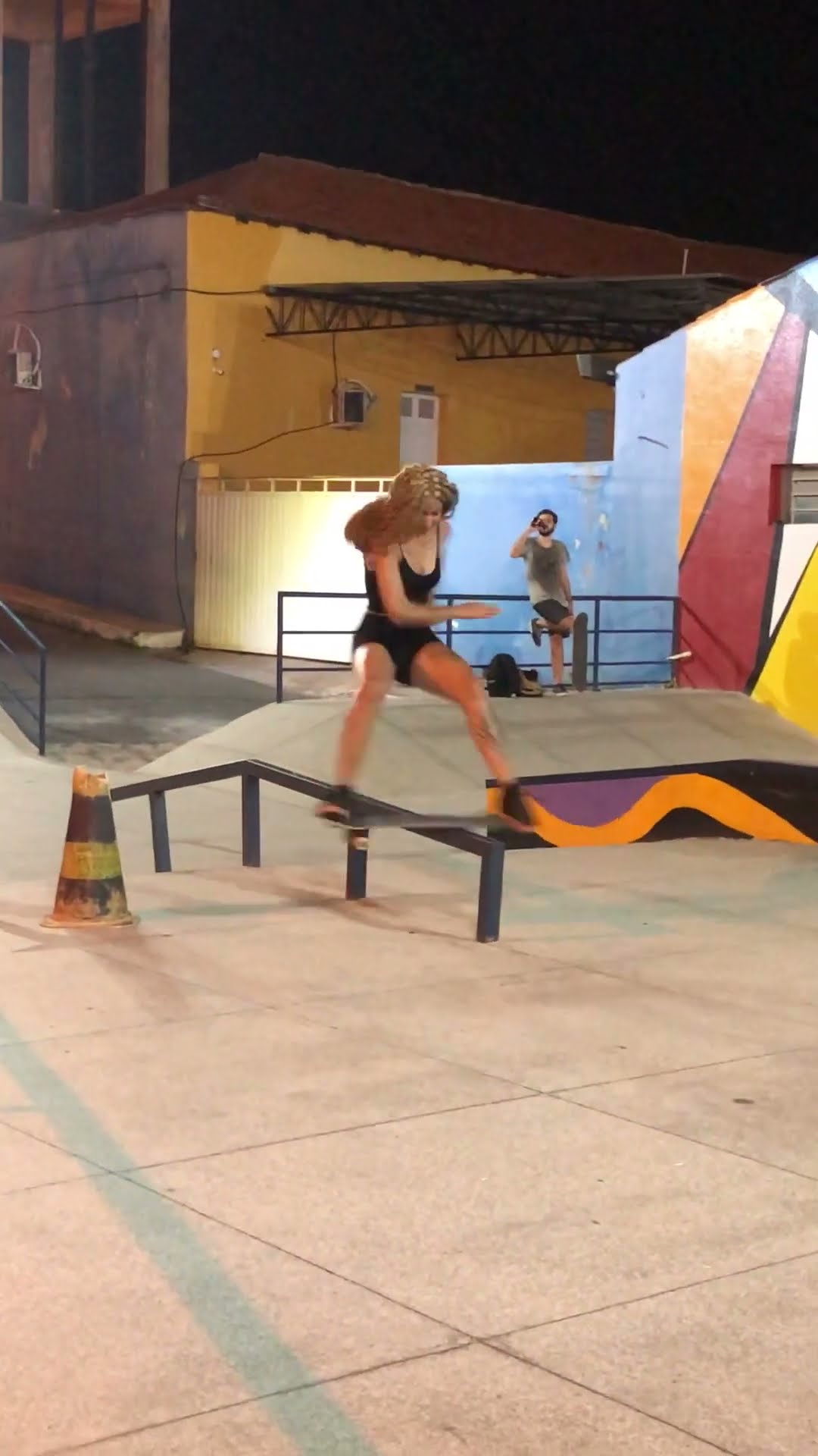 Skateboarder Falls Backward Onto Rail || ViralHog
