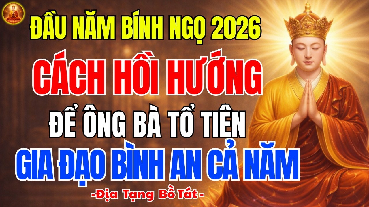 Địa Tạng Bồ Tát Dạy Đầu Năm Bính Ngọ 2026 🙏 Cách Hồi Hướng Đến Ông Bà Tổ Tiên