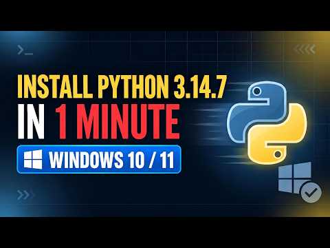 How to Install Python 3.14 on Windows 10 and 11 in 1 Minute