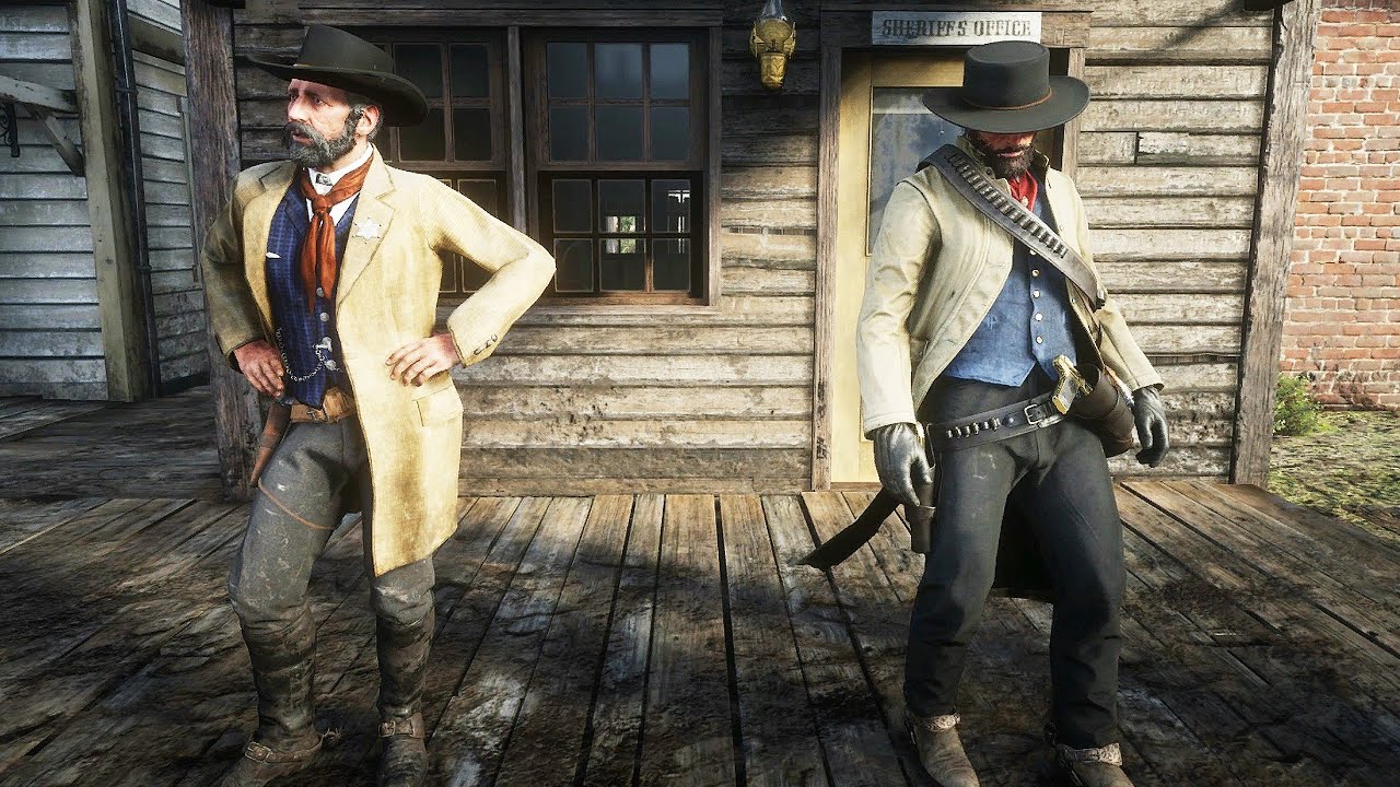 Lawman Outfit and Shenanigans - Red Dead Redemption 2 - YouTube
