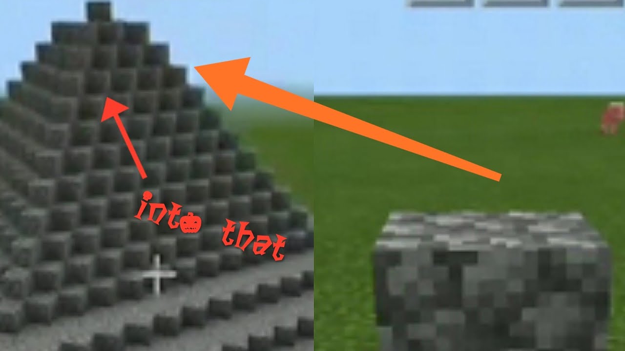 making pyramid using only one block - YouTube