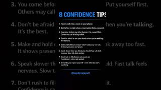 8 CONFIDENCE tips. #thoughts #thoughts #english #motivation #viral