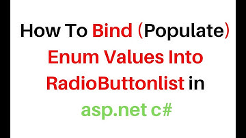dynamically bind enum values to radiobuttonlist asp.net c#