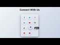 Social Media Buttons with Pure CSS | Glassmorphism Hover Effect