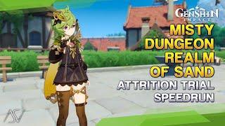 Misty Dungeon: Realm of Sand (Day 2) - Attrition Trial | Genshin Impact