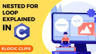 C_39 Nested For Loop In C Language | Syntax and Example | eLogic Classes Wealth