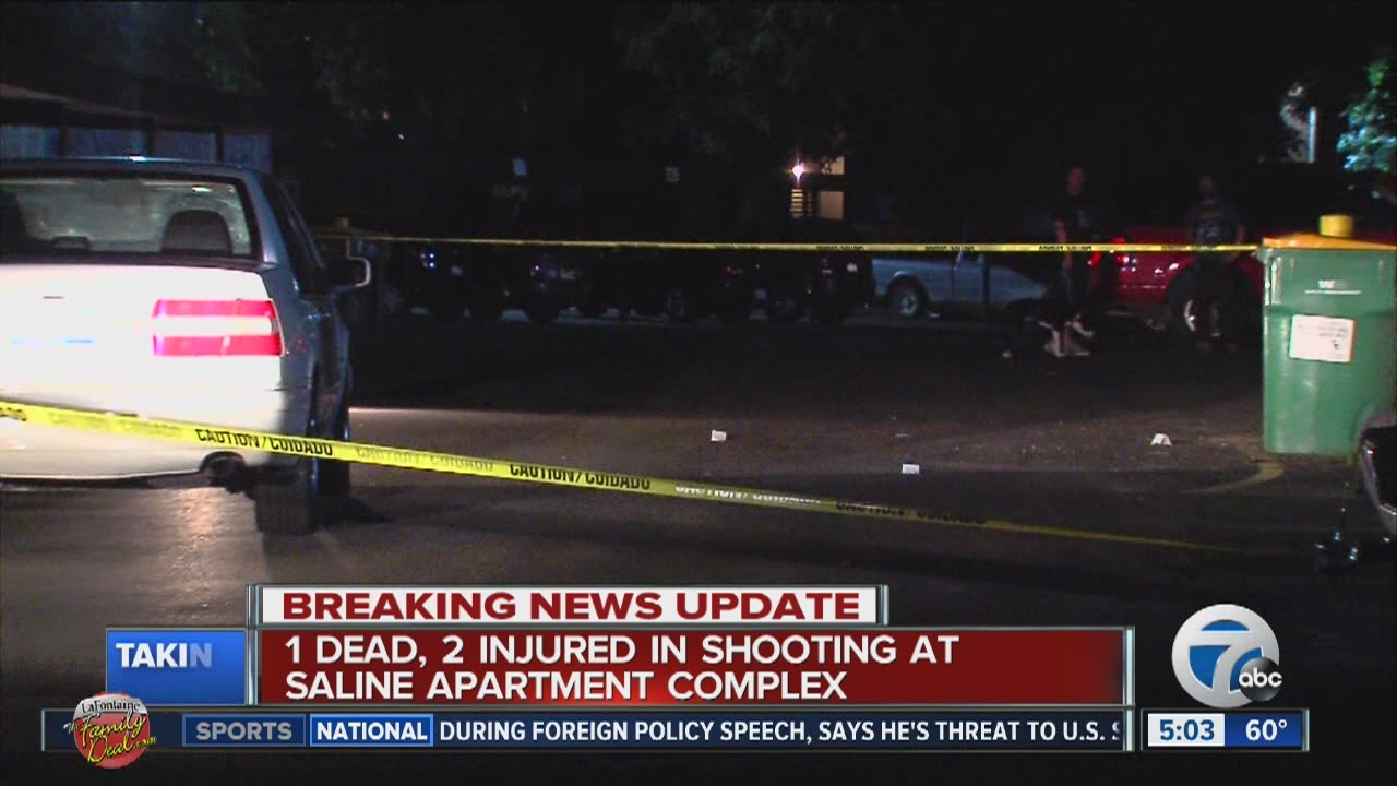 1 dead, 2 injured in shooting at Saline apartment complex - YouTube