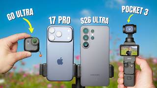 Best Vlogging Cam 2026: Samsung S26 Ultra vs DJI Pocket 3 vs iPhone 17 Pro vs Insta360 GO Ultra screenshot 1