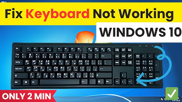 How to Fix Keyboard Not Working in Windows 10/8.1 | Easy 2025 Guide