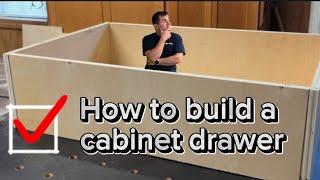 How to build a cabinet drawer with no nails or screws #woodworking # cabinets #cabinetry #design