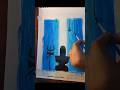 Shivling 🕉️drawing with oil pestal colour #shortvideo #shivlingdrawing #shivratrispecial #realstic